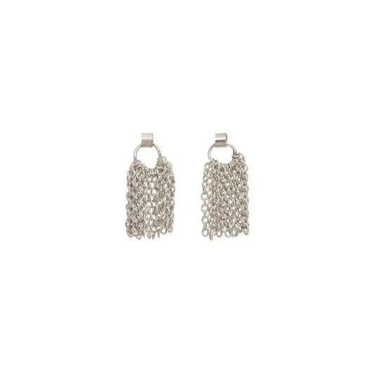 Sarah Macfadden Short Tassel Earring in Sterling Silver