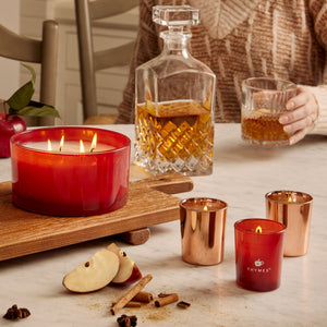 Thymes Simmered Cider Aromatic Votive Trio