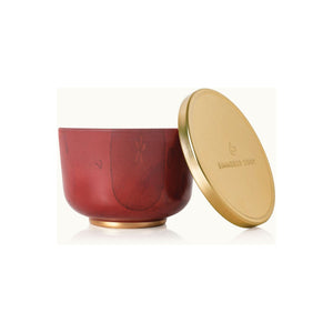 Thymes Simmered Cider Mini Candle Tin with Gold Lid