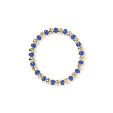 Kendra Scott Daphne Stretch Bracelet Gold Blue Enamel