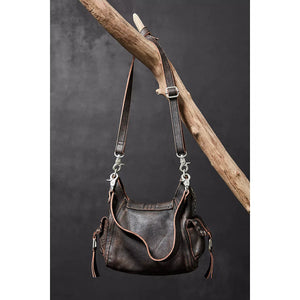 Free People We The Free Baby Leigh Distressed Tote in Aged Graphite