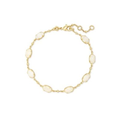 Kendra Scott Emilie Gold Link Bracelet Gold Iridescent Drusy