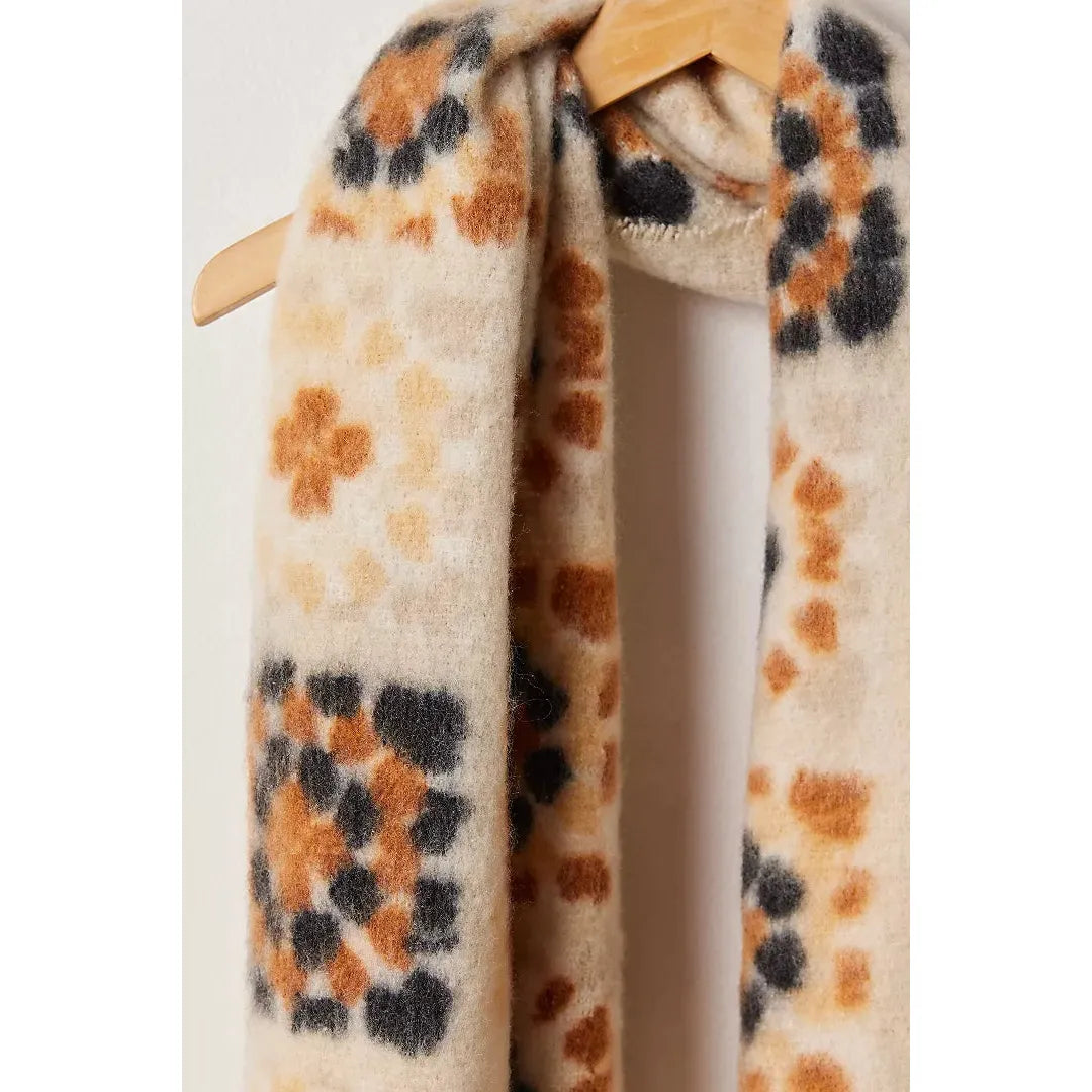 Free People Kaleidiscope Blanket Scarf in Ivory