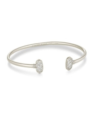 Kendra Scott Emilie Cuff Bracelet in Silver Platinum Drusy