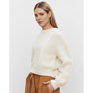 Velvet by Graham and Spencer Marley Sweater in Milk