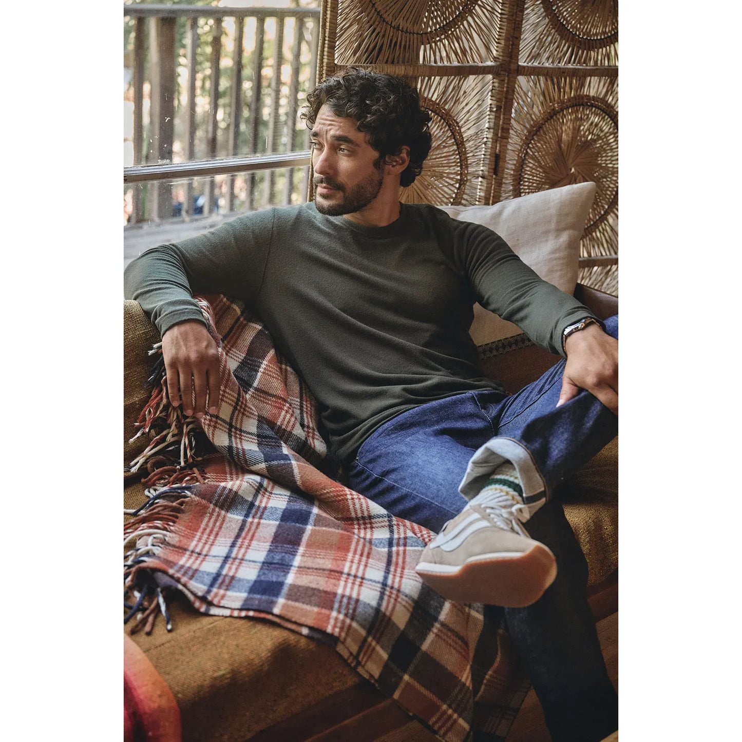 Velvetmen Becker Crew in Dillweed