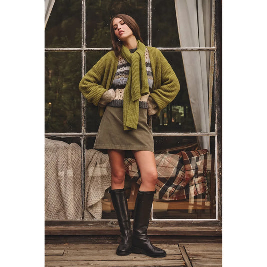 Velvet by Graham & Spencer Luca Alpaca Scarf in Matcha