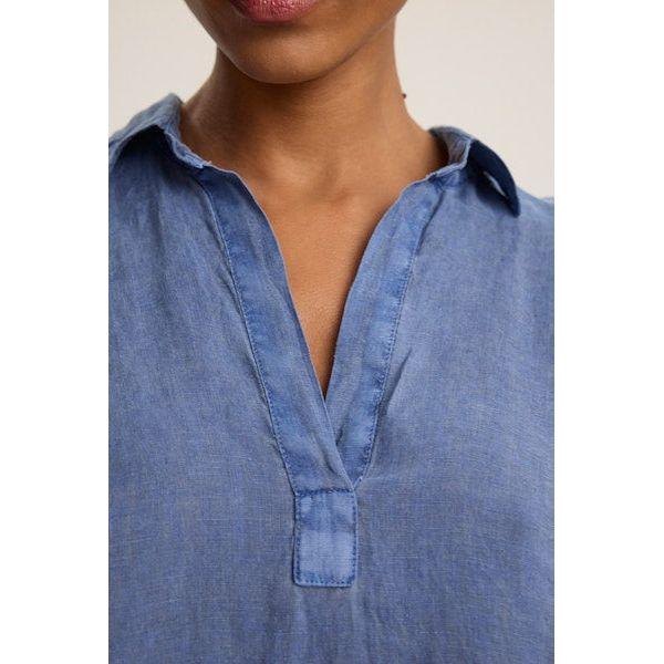 Velvet by Graham & Spencer Stella Woven Linen Dress in Indigo