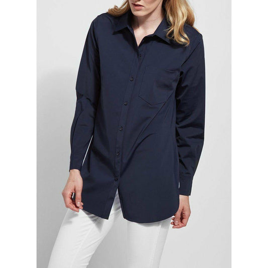 Lysee Schiffer Button Down in Black