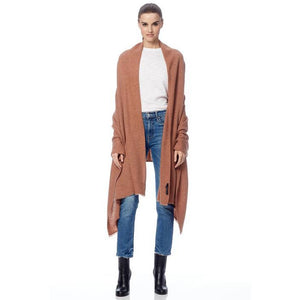 360 Cashmere Nadine Sumptiously Soft and Cozy Long Silhouette Scarf in Toffee 32986