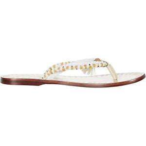 Free People Menorca Sandal in Tan & White