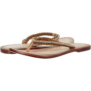 Free People Menorca Sandal in Tan & White