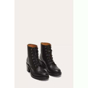 Frye Sabrina 6G Lace Up Boot in Black