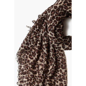 Chan Luu Doeskin Leopard Print Cashmere And Silk Scarf STYLE BRH-SC-281-DOESKIN