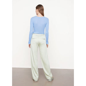Vince Drop Waist Wide Leg Pull on Pant in Cacti