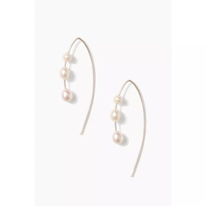 Chan Luu Hanalei Pearl Earrings Silver