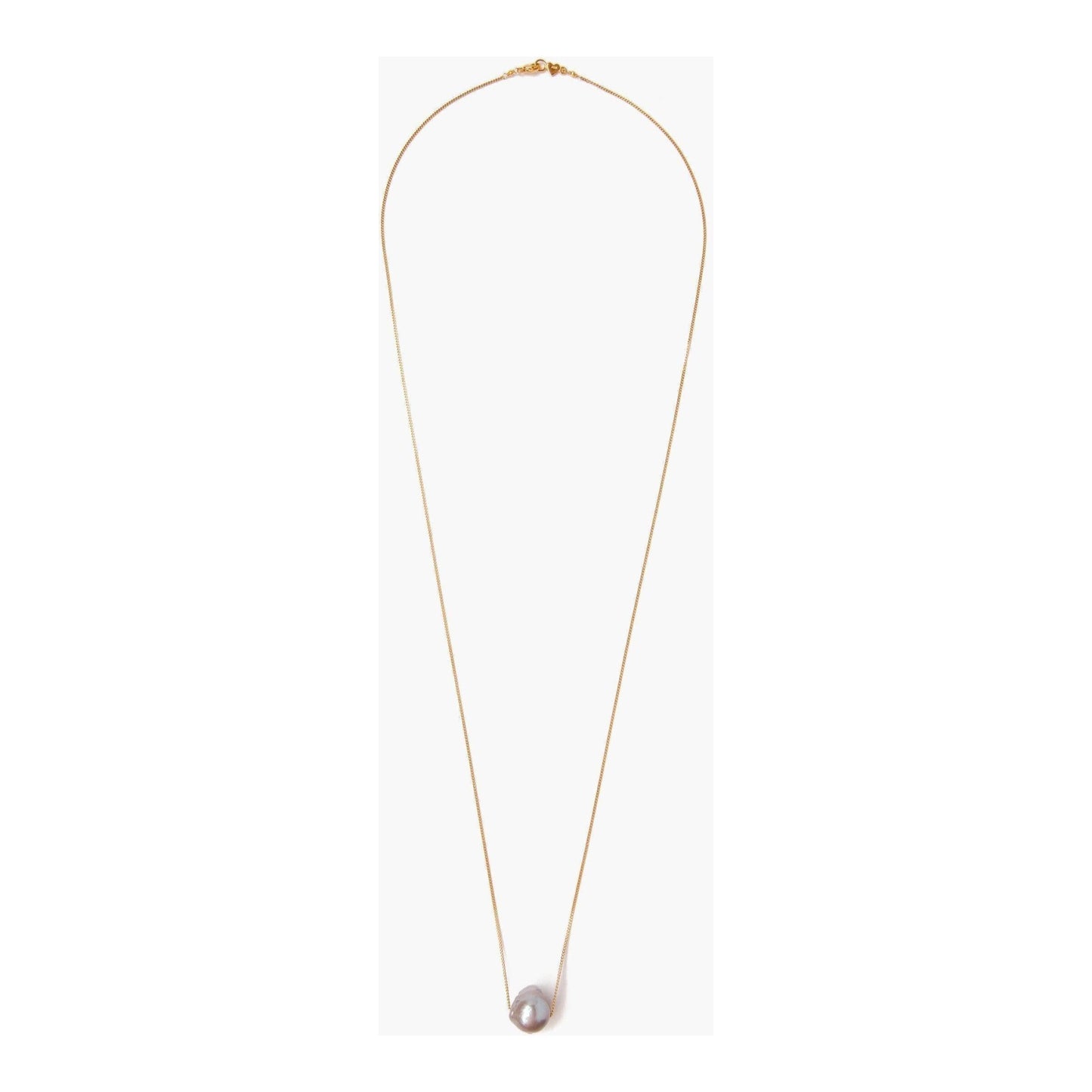 Chan Luu Grey Pearl Long Floating Necklace NG-13511-GREY-PEARL