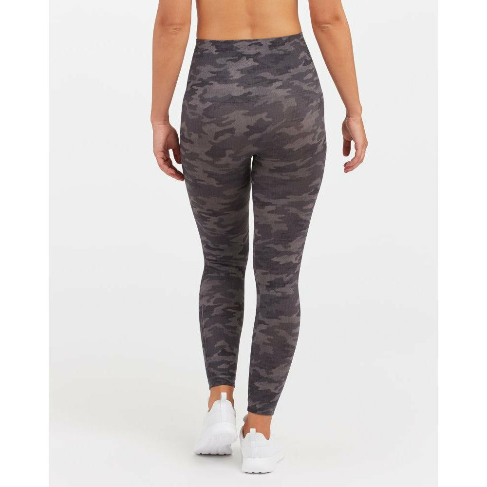 Spanx Look at Me Now Seamless Leggings Heather Grey Camo FL3515