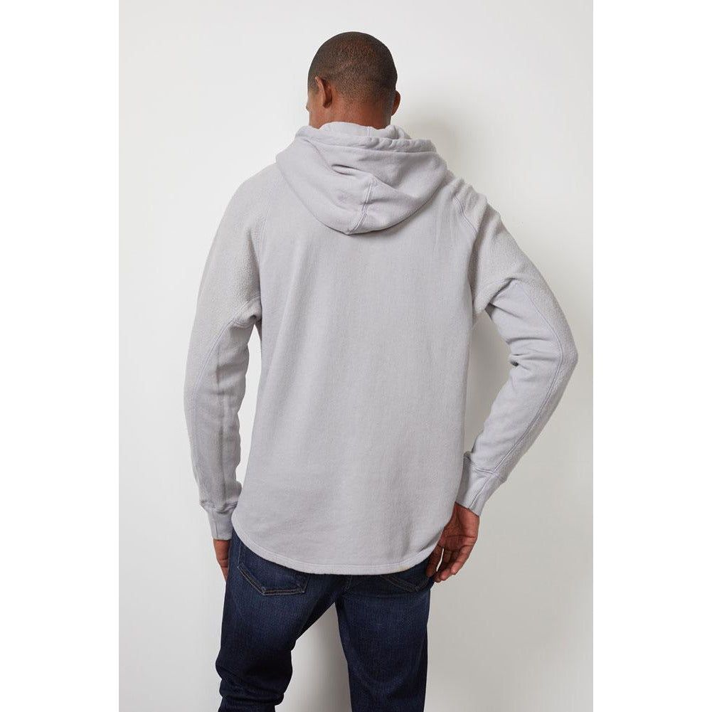 Velvetmen Lukas Organic Fleece Hoodie in Algae