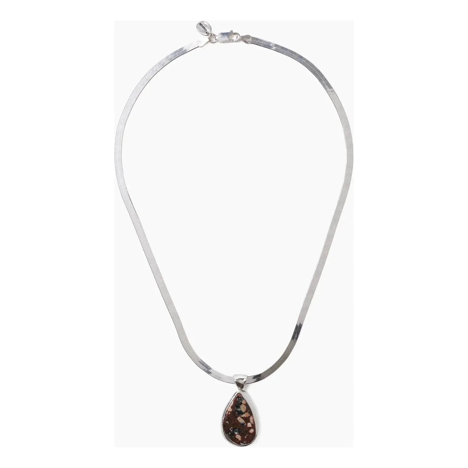 Chan Luu Jasper Totem Herringbone Necklace