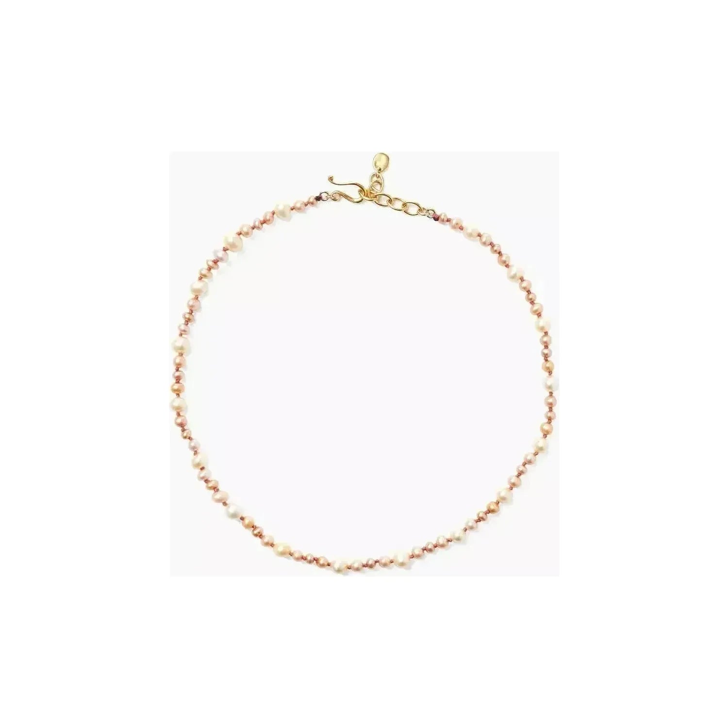 Chan Luu Champagne Pearl Cord Necklace