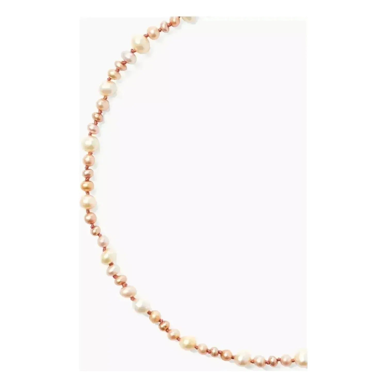 Chan Luu Champagne Pearl Cord Necklace